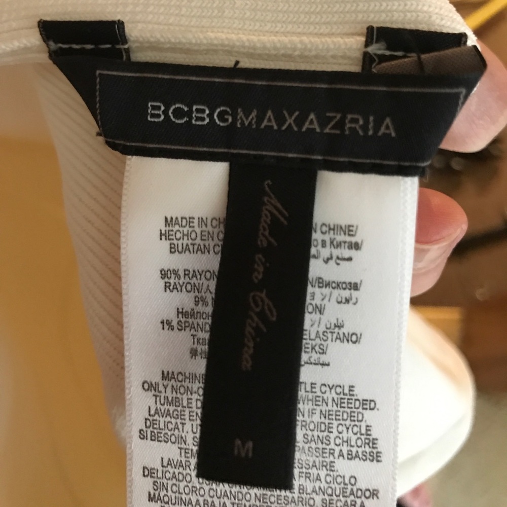 BCBGMaxAzria White Power Skirt - Picture 2 of 2